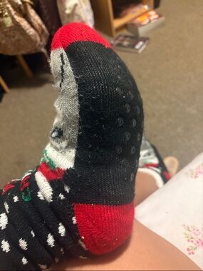 Nike Black Red Gray Athletic No-Show Socks